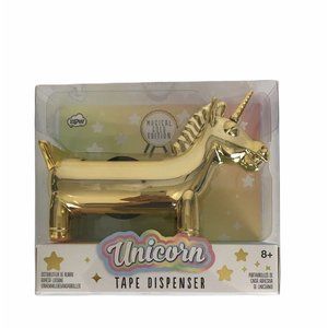 Gifts Unicorn Tape Dispenser- Magical Gold Edition w/Iridescent Tape NEW